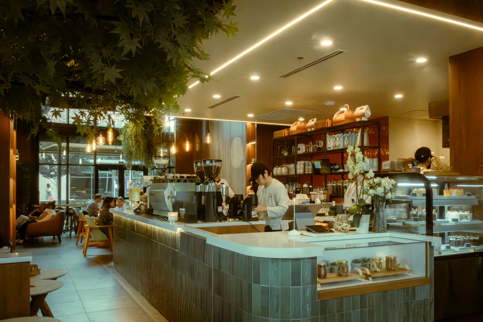 The bar and pastry counter at Escape 360